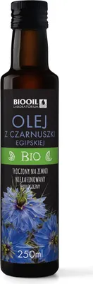 OLEJ Z CZARNUSZKI TŁOCZONY NA ZIMNO BIO 250 ml - BIOOIL