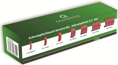 Produktbild von Quadrios 2004CA100 Schrumpfschlauchsortiment Rot Schrumpfrate:2:1 1 Set (2004CA100)