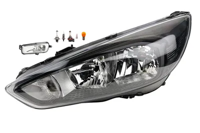 Immagine prodotto di Fari compatibili per Ford Focus, modello 11, dal 10/2014, con lampade H7, H1, luci fendinebbia e lampadine. Codici: 1866248, 1939296, 2060630, F1EB13W030PB, F1EB13W030PC, F1EB13W030PD. Johns