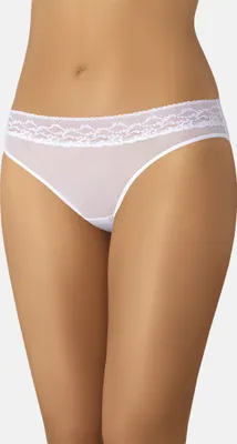 Zdjęcie produktu dla Teyli majtki siateczkowe z kwiatową koronką Rigi Female 304 biały XS