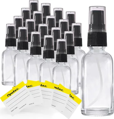 Image de 20 x 30ml flacon distributeur à pompe, flacon lotion, verre clair