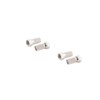 Produktbild von F-Stecker 6,7 ---mit großer Mutter--VE2
