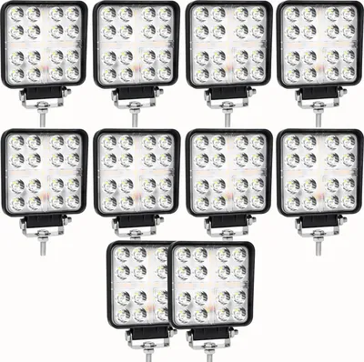 Obrázek produktu pro Pracovní světla LED, vysoký jas, vodotěsné provedení, 10 x 48w bodový paprsek