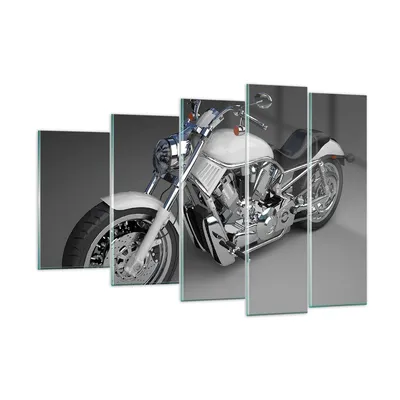Produktbild von Bilder auf glas - Motorrad Geschwindigkeit Motor - 150x100cm - Glasbilder - Wandbilder - Kunstdruck - zum Aufhängen bereit - Wanddekoration aus Glas - Glas Bilder - Wandbild auf Glas - GEG150x100-0516