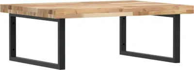 Produktbild von vidaXL Waschbeckenregal Wandmontage Stahl und Akazienholz