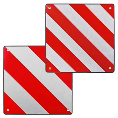Immagine prodotto di Pannello di avviso riflettente 2-in-1 per portabici