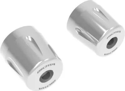 Image de Kit de contrepoids de guidon ISOTTA argenté pour MOTO GUZZI Mandello S