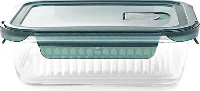 Produktbild von Vorratsdose Vorratsbehälter Vorratsgefäß Firschhaltedose REMMIE Glas rechteckig L 1,04 l HOMLA