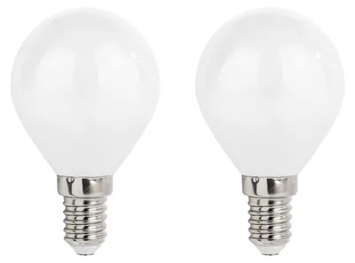 Produktbild von Spectrum E14 LED Kugellampe 5,5W 610lm 2700K Warmweiß 230V 45mm 2 Stück