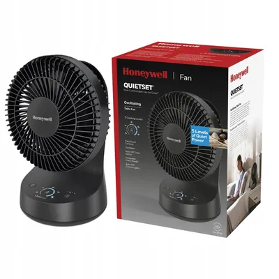 Produktbild von Eleganter Moderner Tischventilator Schwarz Leistungsstark Usb Leise