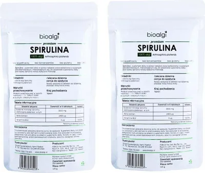 Immagine prodotto di Spirulina Platensis Bioalga 100% naturale - Integratore alimentare - 250 compresse