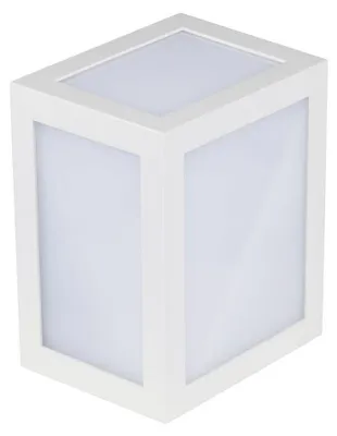 Obrázok produktu pre Vonkajšia LED nástenná svietidlo VT-822-W, biela, 12 W, teplá biela, 1350 lm, plast, rozmery: 16 x 13 x 10,8 cm, IP65, V-TAC