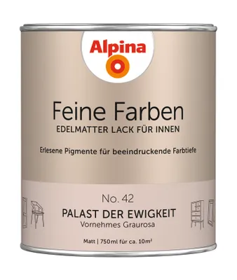 Produktbild von Alpina Feine Farben Lack No. 42 Palast der Ewigkeit - graurosa 750 ml