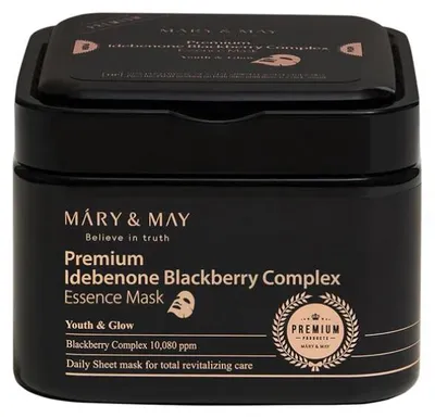 Produktbild von Mary&May - Premium Idebenon Blackberry Complex Ampoule Mask, 20 szt