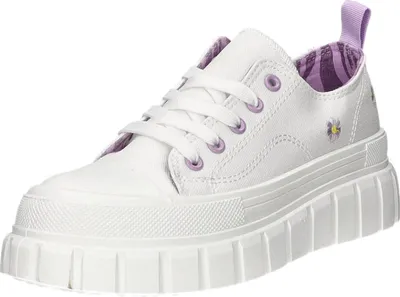 Produktbild von living UPDATED Damen-Schnürhalbschuh Weiß-Blau, Farbe:weiß, EU Größe:41