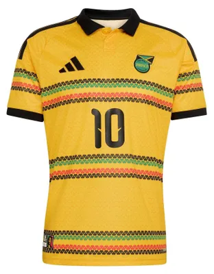 Produktbild von Adidas - "Bob Marley 2026" Heimtrikot für Herren, Jamaica GT57846 (L) (Gold/Grün)