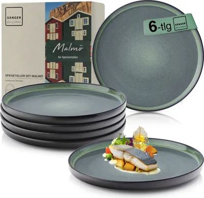 Produktbild von SÄNGER Steingut Speiseteller Malmö 6-teilig