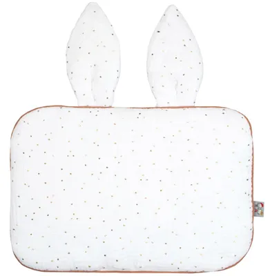 Immagine prodotto di Cuscino piatto Jeanne - 25 x 35 cm - Bianco a pois o | di SEVIRA KIDS