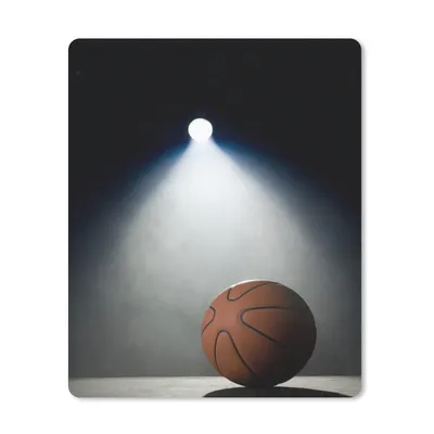 Produktbild von MuchoWow® Mauspad Mousepad Basketball im Rampenlicht 19x23 cm - Mousepads - Maus Mat - Pad - Mausunterlage - Mauspads - Spielen