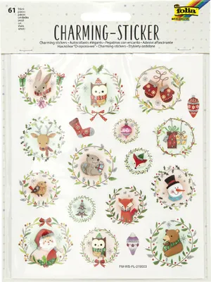 Image de folia Autocollants de Noël Charming Christmas III 2 feuilles