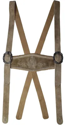 Produktbild von Hosenträger Trachten Lederhosen Klassische Hosenträger Trachtenmode H-Träger, Farbe:Beige