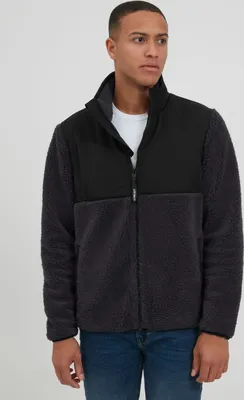 Produktbild von 11 Project PRPijke Herren Sweatjacke Cardigan Jacke Mit Teddy-Futter mit Stehkragen