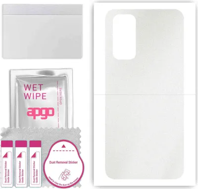 Produktbild von apgo Rückseite Schutzfolie, Skin, kompatibel mit Xiaomi Redmi Note 11S, Hinten Displayschutzfolie aus Vinylfolie, kratzfest, einfache Montage - Matt Transparent