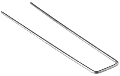 Produktbild von Gartenklammern - Erdanker - 15 cm Länge - 4 cm Breite - 2,8 mm Stärke - Verzinkter Stahl - Schwarz - 50 Stück