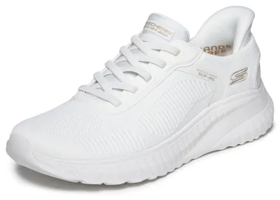 Produktbild von Skechers Damen Bobs Squad Chaos Current Muse Slip-InTurnschuhe, Off White Textil