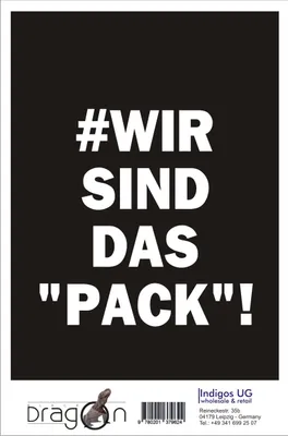 Produktbild von Aufkleber / Autoaufkleber - JDM / Die cut / Auto / OEM - Wir sind das Pack - 100x100mm gelb - Heckscheibe / Heckscheibenaufkleber