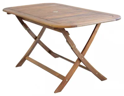 Immagine prodotto di Tavolo Pieghevole 150x80x74 h cm in Legno di Acacia Marrone