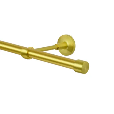 Produktbild von Endstücke für 19 mm Gardinenstangen 2 Stück Gold Messing, Endkappe