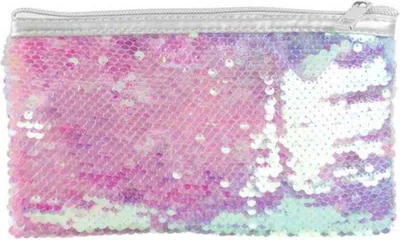 Produktbild von Pailletten Kosmetiktasche pastell (Motiv 1) - bb-Klostermann 31177 -