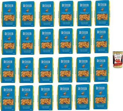 Produktbild von De Cecco Gnocchetti di Zita N°37, 100% Italienisch Pasta Nudeln 24x 500g + Italian Gourmet Polpa 400g