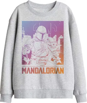 Productafbeelding van Star Wars: The Mandalorian - "The Child Gradient" sweatshirt voor kinderen, model TV29927 (128) (Sportieve heatherkleur)