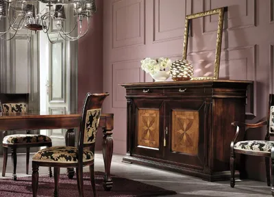 Productafbeelding van Kast met lades, houten commode, salontafel, dressoir, kast, kasten, massief hout