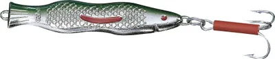 Produktbild von Solvkroken Solvpilk grün/silberfarben - Pilker, Gewicht / Länge / Hakengröße:250g - 13.7cm - Gr. 6/0
