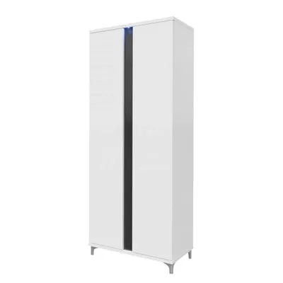 Obrázek produktu pro Šatní skříň ANINA - šířka 90 cm, bílá / černá