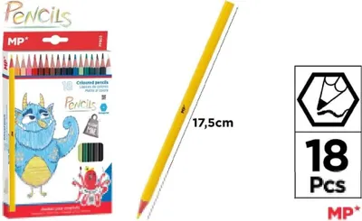 Obrázek produktu pro 18 barevných pastelek