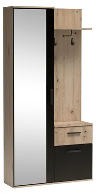 Produktbild von Masseno Garderobe-Set RAMO 97/19530 Modern Garderobenschrank Eiche Artisan