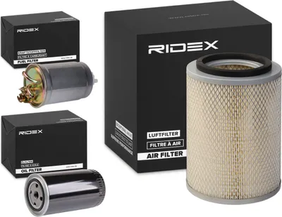 Produktbild von RIDEX Filterset Inspektionspaket Filtersatz für VW Transporter IV Bus (70B, 70C, 7DB, 7DK, 70J, 70K, 7DC, 7DJ) Transporter IV Kastenwagen