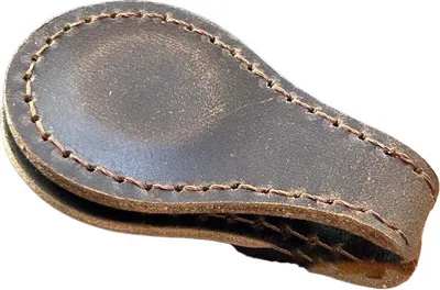 Zdjęcie produktu dla INF Ręcznie Robiona Skórzana Zakładka Magnetyczna - Vintage Marker do Stron Ciemny brąz