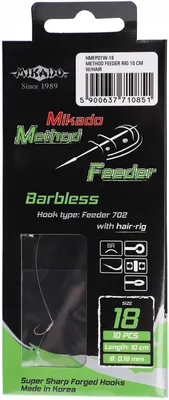 Obrázek produktu pro Mikado Návazec Method Feeder Háček Vel. 16 0.20mm