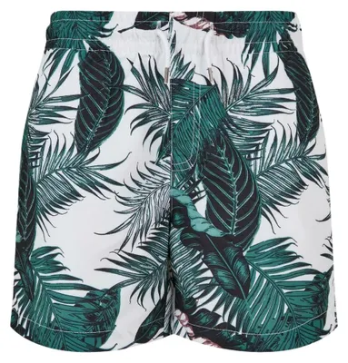 Produktbild von Urban Classics - Badeshorts für Jungen TN1691 (128) (Grün/Weiß/Schwarz)