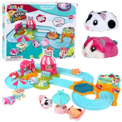 Produktbild von Interaktive Hamsterbahn, Eisdiele, Café, batteriebetriebener Hamster