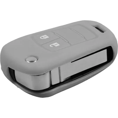 Produktbild von PhoneNatic Silikon Schlüssel Hülle kompatibel mit der Buick Verano 4-Tasten Fernbedienung in grau Klappschlüssel 4-Key