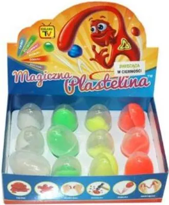 Zdjęcie produktu dla plastelina skacząca 12szt.  w jajku | W161102164