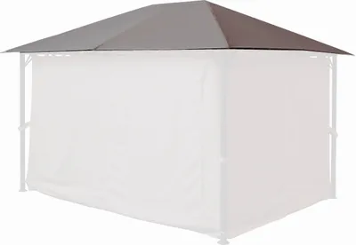 Produktbild von Ersatzdach 250g Garten Pavillon 3x4m Taupe / Beigegrau RAL 7006 Antik Pavillondach Ersatzbezug