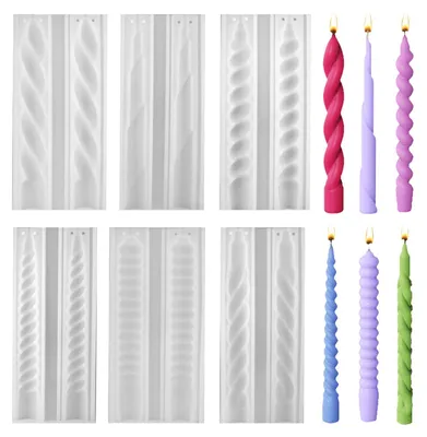 Produktbild von Kerzenformen zum Gießen, spiralförmige Silikon-Kerzenform, 3D-DIY-Kerzengießset, Silikonformen zur Kerzenherstellung