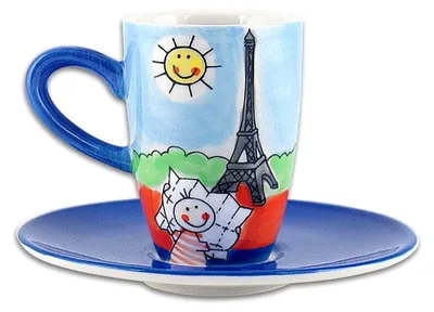Produktbild von Mila Keramik Espresso-Tasse mit Untere, Paris